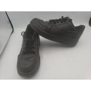Nike Air Force 1 Low Shoes Triple Black 314192-009 Black Low Top Youth Size 2Y